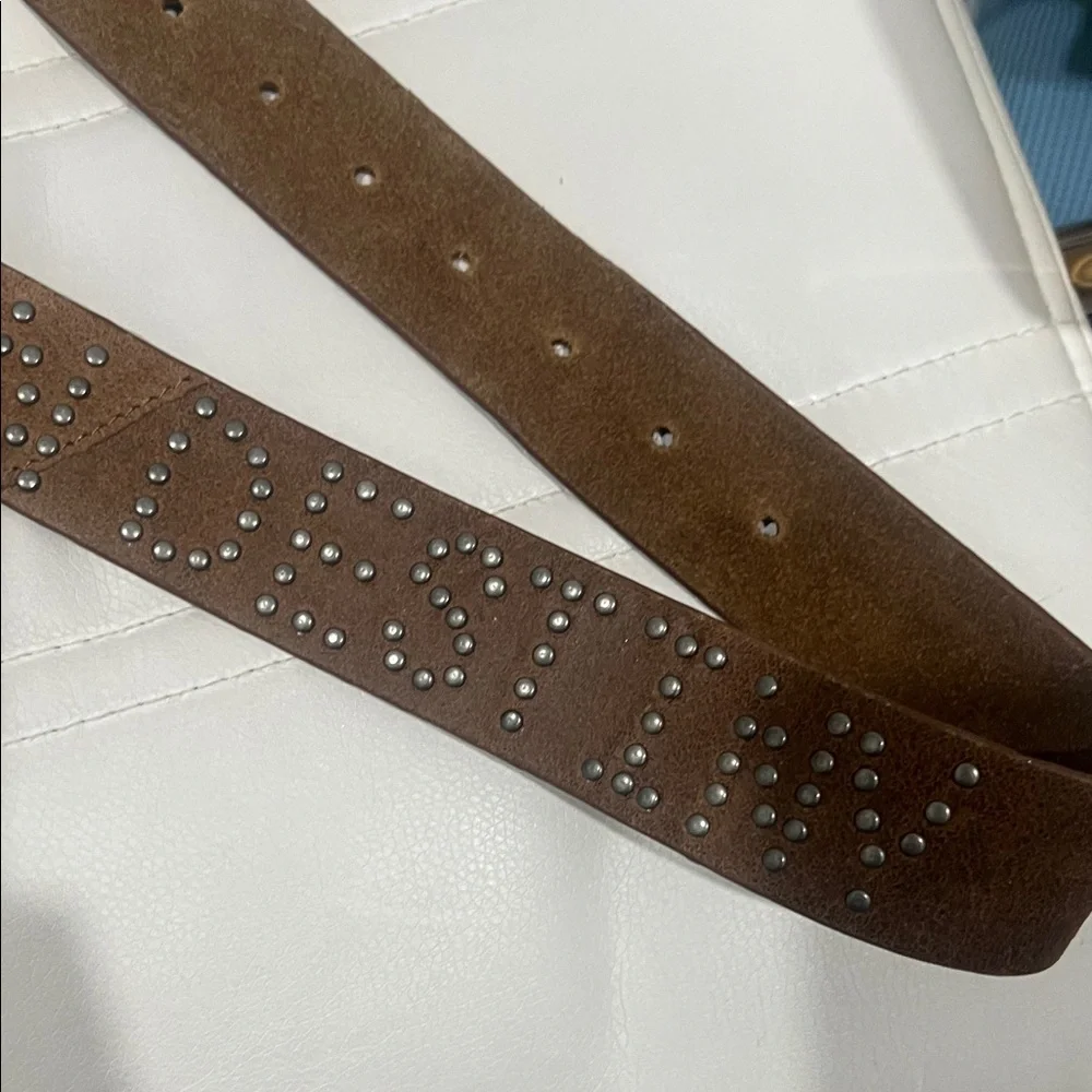 Urban Outfitters BDG Brown Leather Studded 
